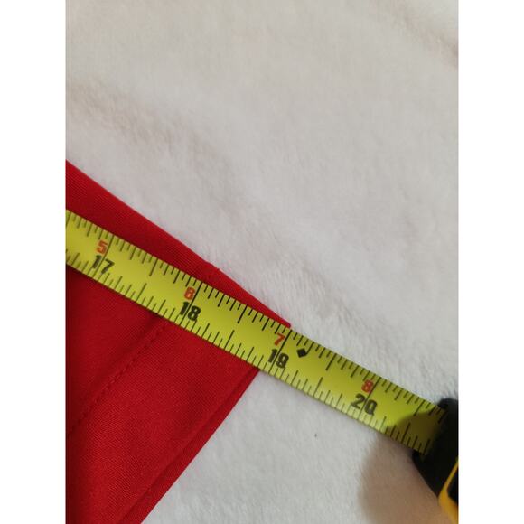 Washington University St Louis Bears Nike Polo Mens Large Red Striped Dri-Fit - Picture 11 of 13